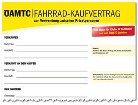 ÖAMTC Fahrrad Kaufvertrtag ÖAMTC Fahrrad Kaufvertrtag ÖAMTC