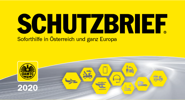 Schutzbrief 2020 © ÖAMTC Schutzbrief 2020 ÖAMTC