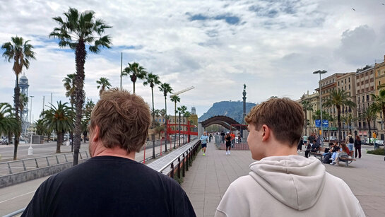 Männer in Barcelona