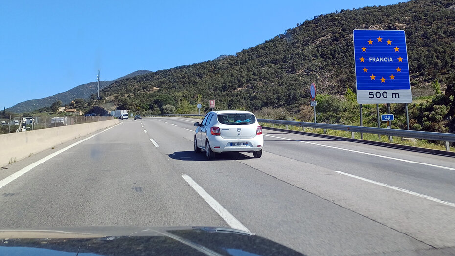 Grenzübergang Frankreich - Italien