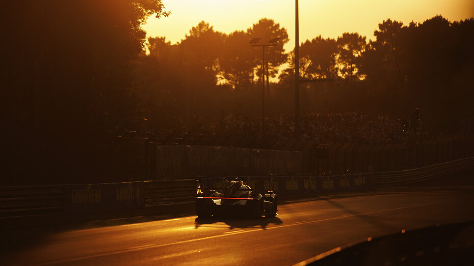 Ferrari bei Sonnenaufgang