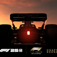 Screenshot aus F125. Ein Clip aus dem Spielmodi des F1 Films.