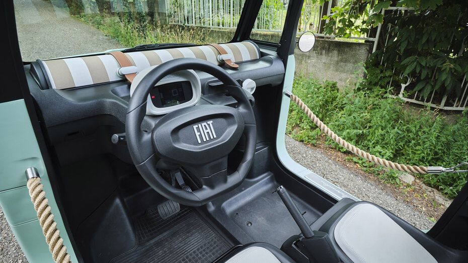 Innenraum eines Microcars.