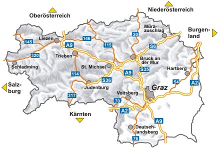 Steiermark Grafik auf allen Stra en 1 Verkehrs Meldung en 