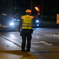 Lichtaktion in Krems_Polizist_2022