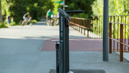 ÖAMTC Stützpunkt - Fahrrad-Station Dornbirn, Ach-Steg Birkenwiese