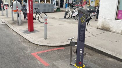 ÖAMTC Stützpunkt - Fahrrad-Station Novaragasse, Taborstraße U2 