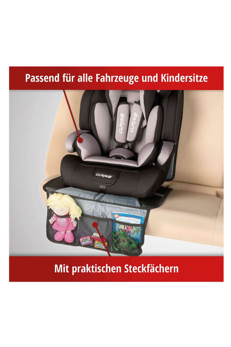 11792 Tidy Fred g3 Ein Kindersitz steht auf der Unterlage. Darüber steht der Text