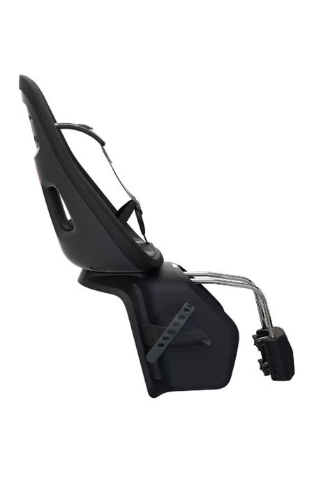14787 Thule Fahrradkindersitz Yepp g2.jpg Seitenprofil des schwarzen Fahrradkindersitzes von THULE