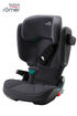 Grauer Kindersitz für eine Befestigung mit ISOFIX im Auto, Britax Römer.