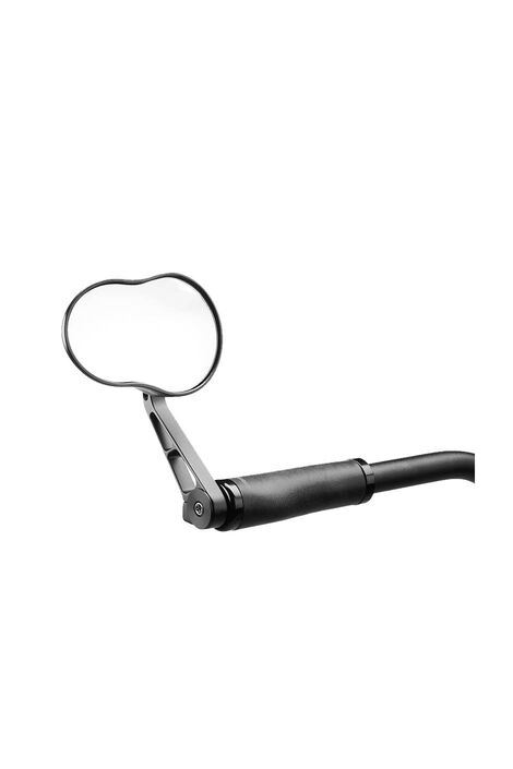 Fahrradspiegel montiert an Fahrradlenker.