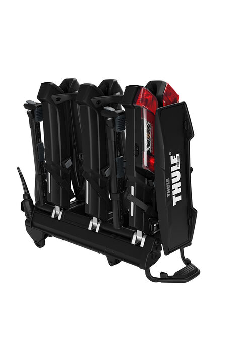 Zusammengeklappter Fahrradträger von Thule.