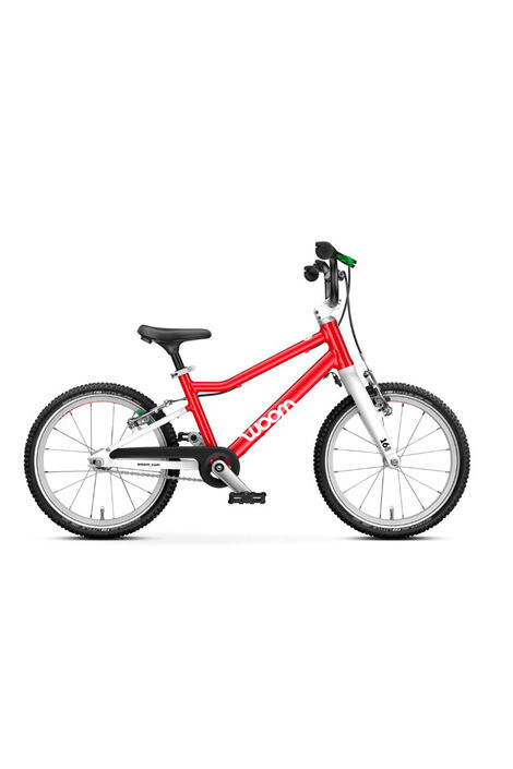 superleichtes Kinder Woom Fahrrad in 16 Zoll, ab 4-6 Jahren, 105-120 cm, Farbe red