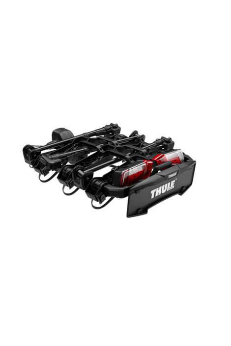 Zusammengeklappter Fahrradträger von Thule.