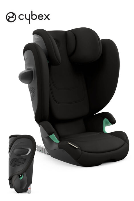 Solution G2 Kindersitz, faltbar und leicht, mit neigbarer Kopfstütze für Kinder von 100–150 cm.