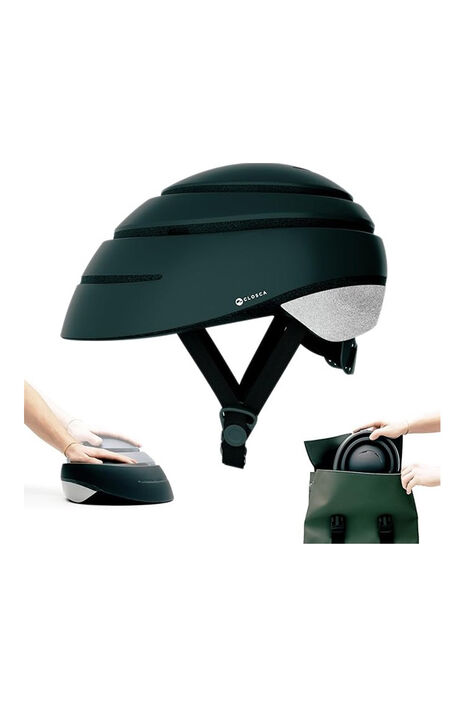 faltbarer Fahrradhelm in der Farbe Schwarz