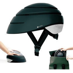 faltbarer Fahrradhelm in der Farbe Schwarz