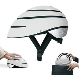 faltbarer Fahrradhelm in der Farbe Weiss