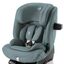 leicht grüner Kindersitz für eine Befestigung mit ISOFIX im Auto, Britax Römer.