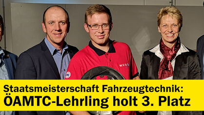 ÖAMTC-Lehrling holt 3. Platz