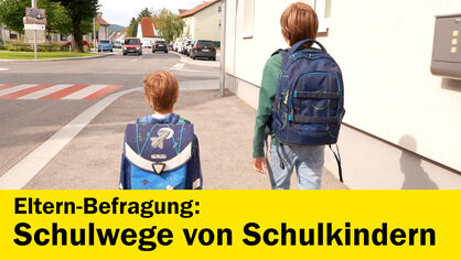 Schulweg von Volksschulkindern