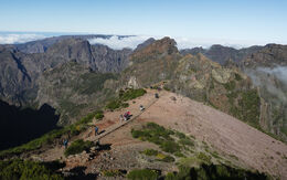 Blick auf den Vereda do Areeiro auf Madeira. 