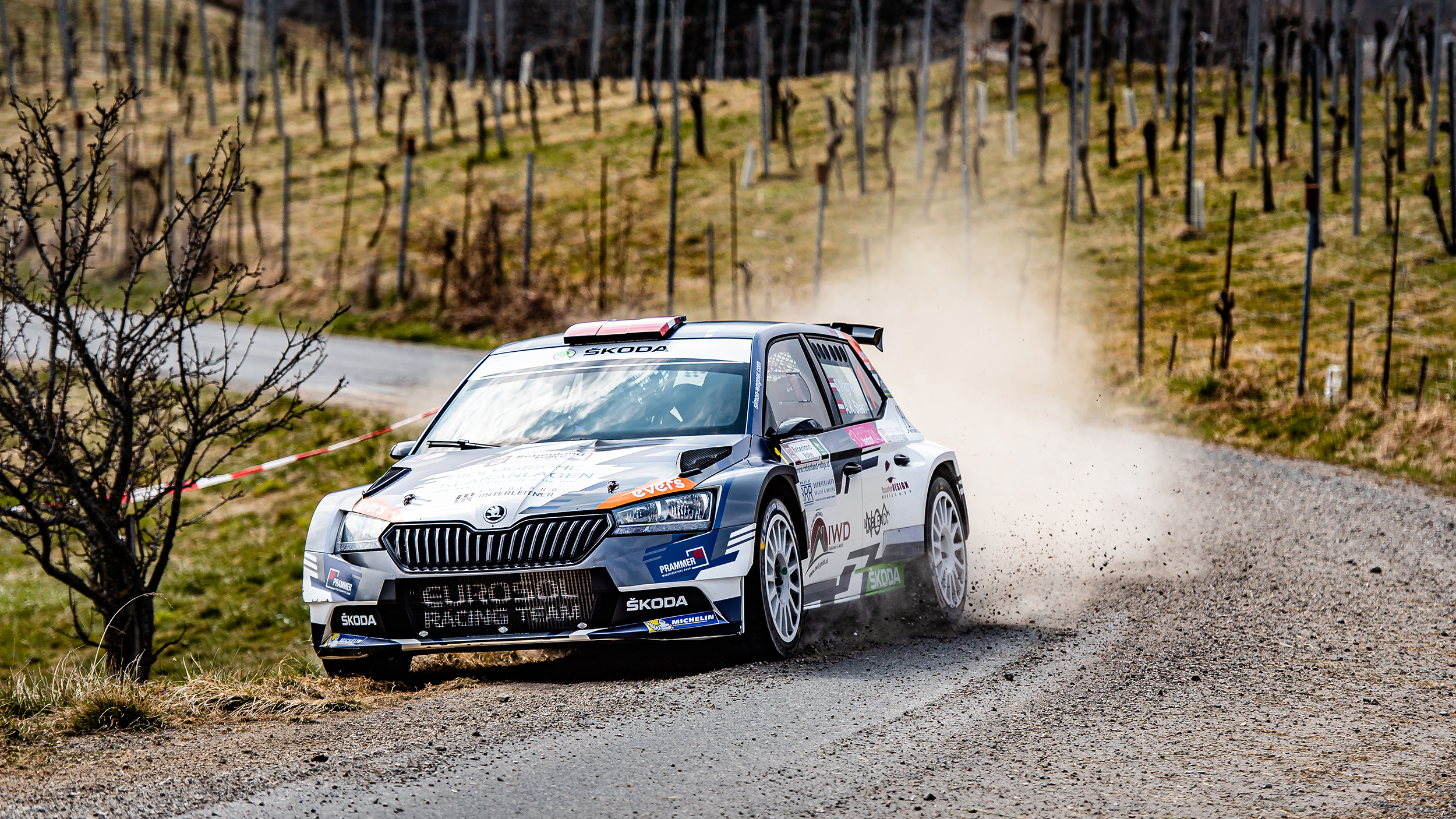 Der vierfache Rallye-Staatsmeister Simon Wagner in seinem Hyundai