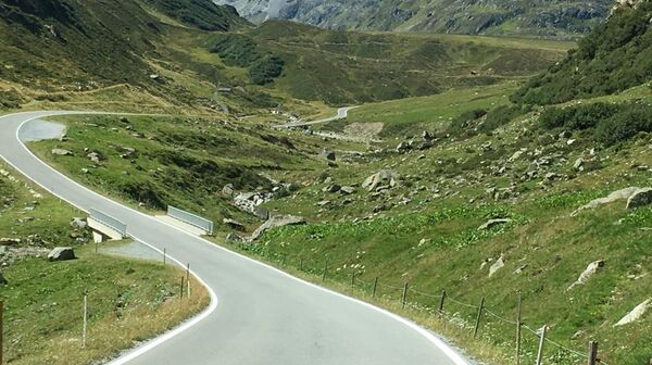 Ansicht eines Abschnitts der Silvretta Hochalpenstraße