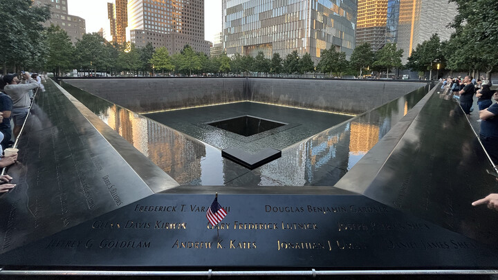 Das 9/11-Memorial.