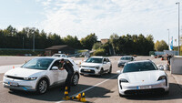Der elektrische Porsche Taycan Turbo S mit 761 PS war das Highlight am Wachauring