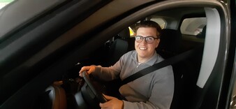 Max beim PKW Intensiv Training der ÖAMTC Fahrtechnik