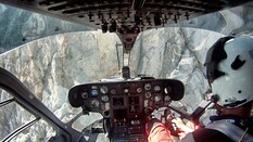 Blick aus dem Cockpit.