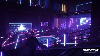Screenshot aus dem Spiel Testdrive Unlimited: Solar Crown. Das Innere eines Clubs.