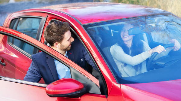 Carpool Ride Sharing. People Using Car Share