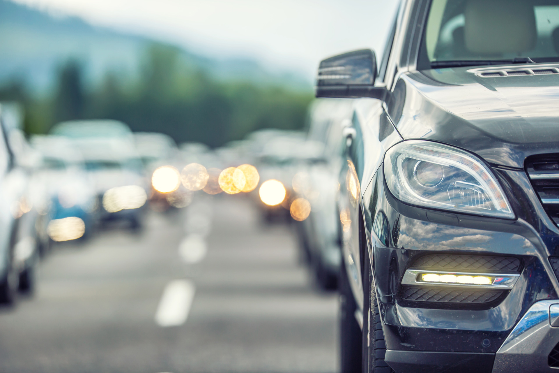 Stau auf der Autobahn