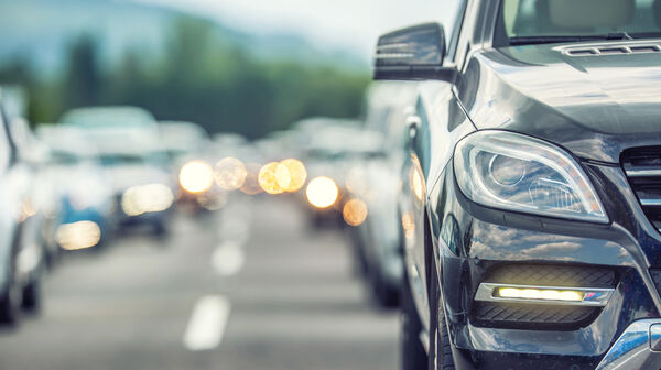 Stau auf der Autobahn
