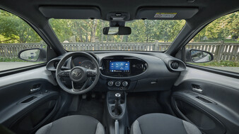 Das Cockpit eines Toyotas