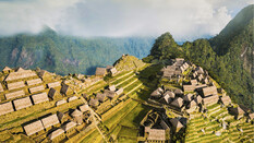 Visual der immersiven Ausstellung von Machu Piccu.