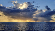 Malediven dunkle Wolken
