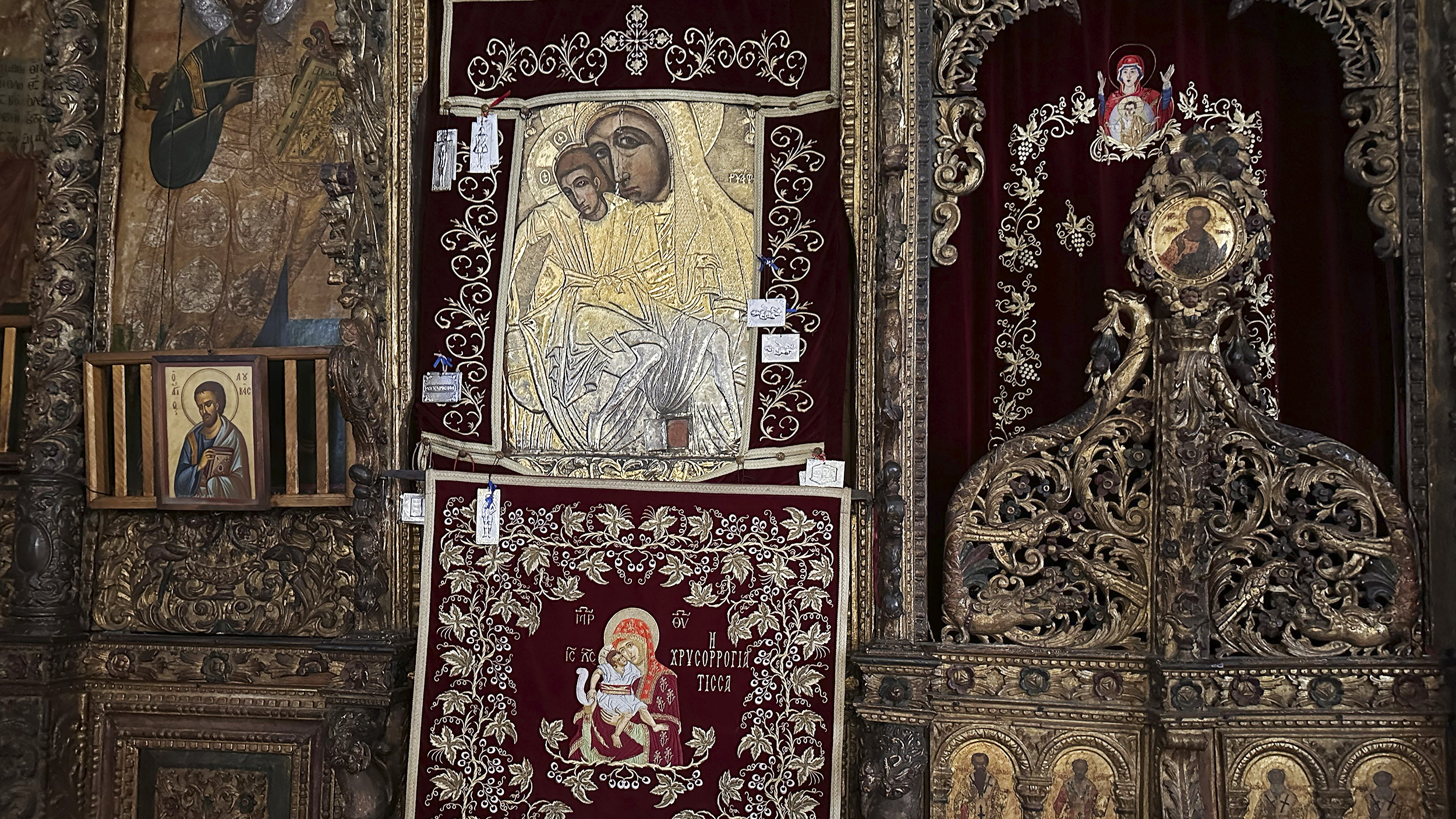 Marien-Ikone in einem Kloster auf Zypern.