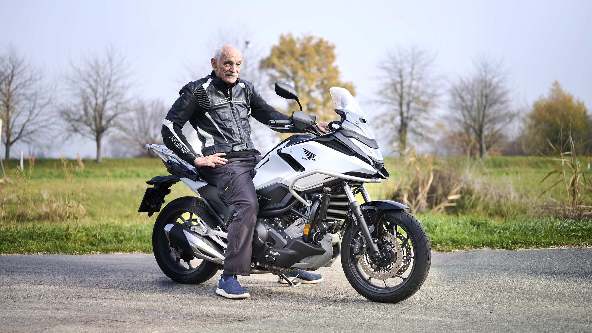 Ein langjähriges ÖAMTC-Mitglied auf seinem Motorrad