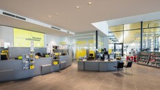 Das Bild zeigt den Stützpunkt von innen.