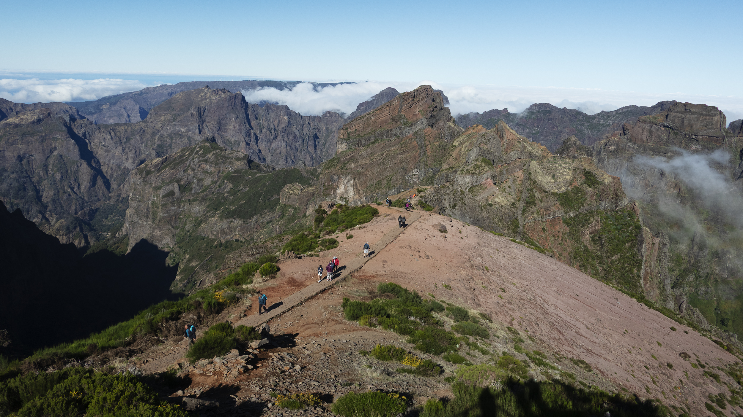 Blick auf den Vereda do Areeiro auf Madeira. 