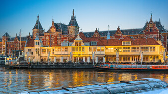 Stadtansicht von Amsterdam der Niederlande