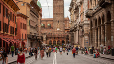 Stadtansicht von Bologna in Italien