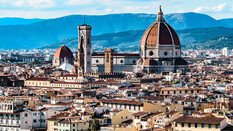 Stadtansicht von Florenz in Italien