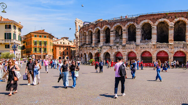 Stadtansicht von Verona in Italien
