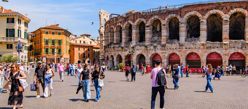 Stadtansicht von Verona in Italien