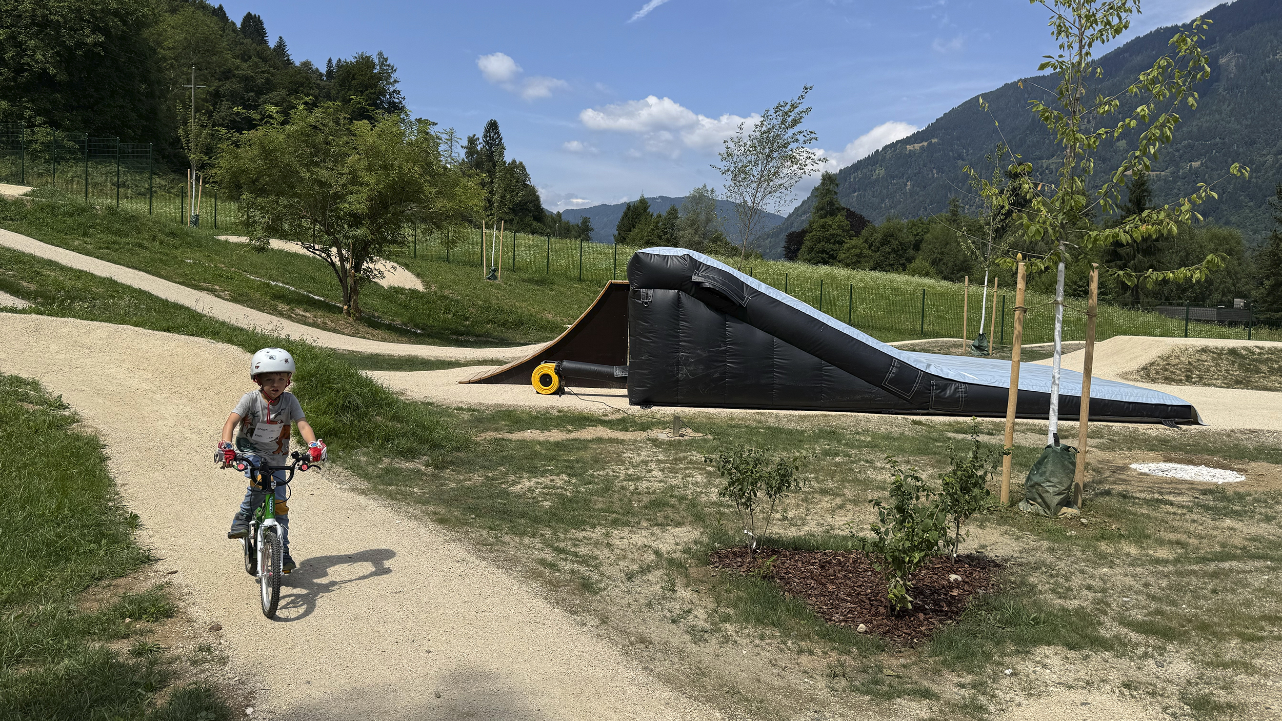Ein Bike-Funpark für Kinder und Erwachsene.