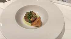 Ein Fischtartar auf der MSC World Europa.